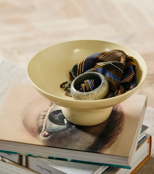 Vitello deco bowl butter yellow