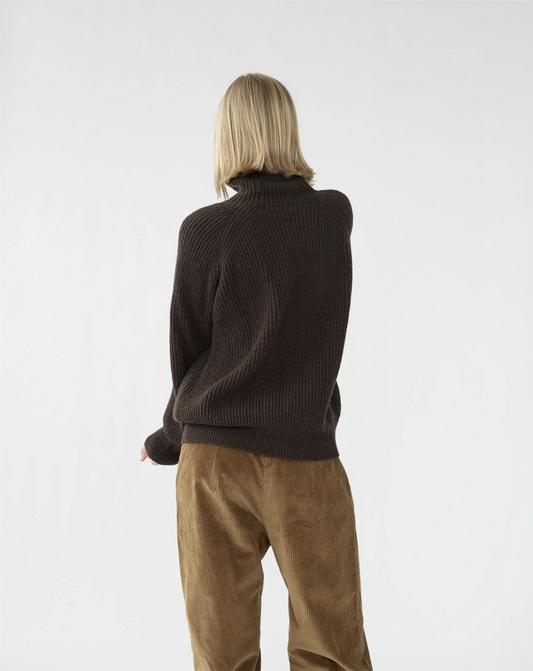 Shetlands wool large rib jumper size 2