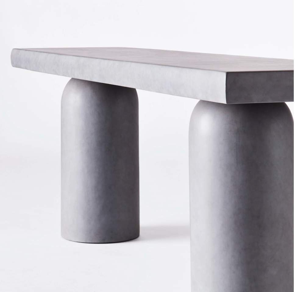 CONSOLE TABLE GREY lengde 200cm