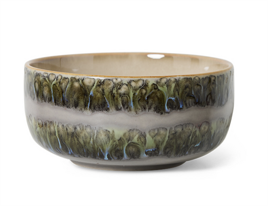 70s ceramics dessert bowl Fern