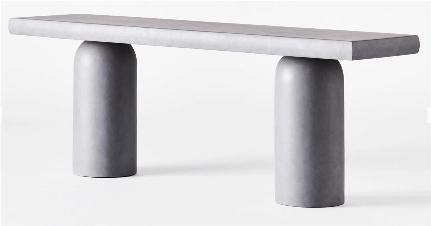 CONSOLE TABLE GREY lengde 200cm