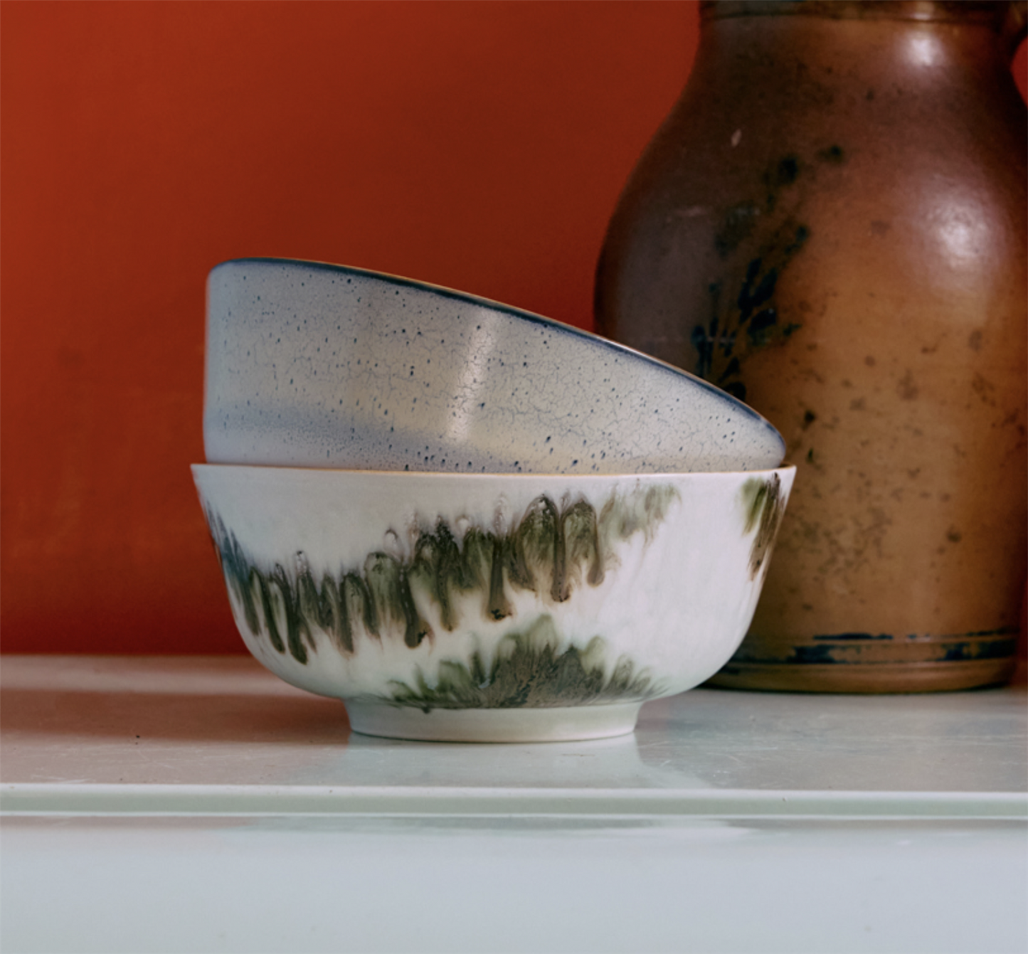 70s ramen bowl set of 2 Minimalist