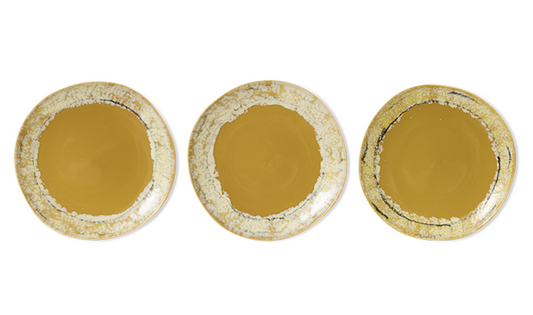 ceramic 70s side plates paradise set 2