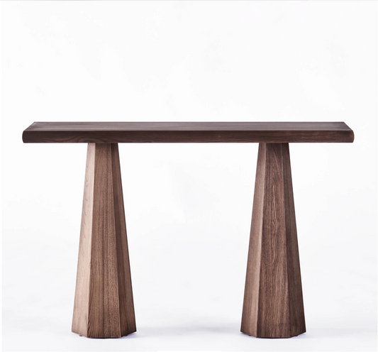 HEXAGON CONSOLE TABLE STAINED ASH