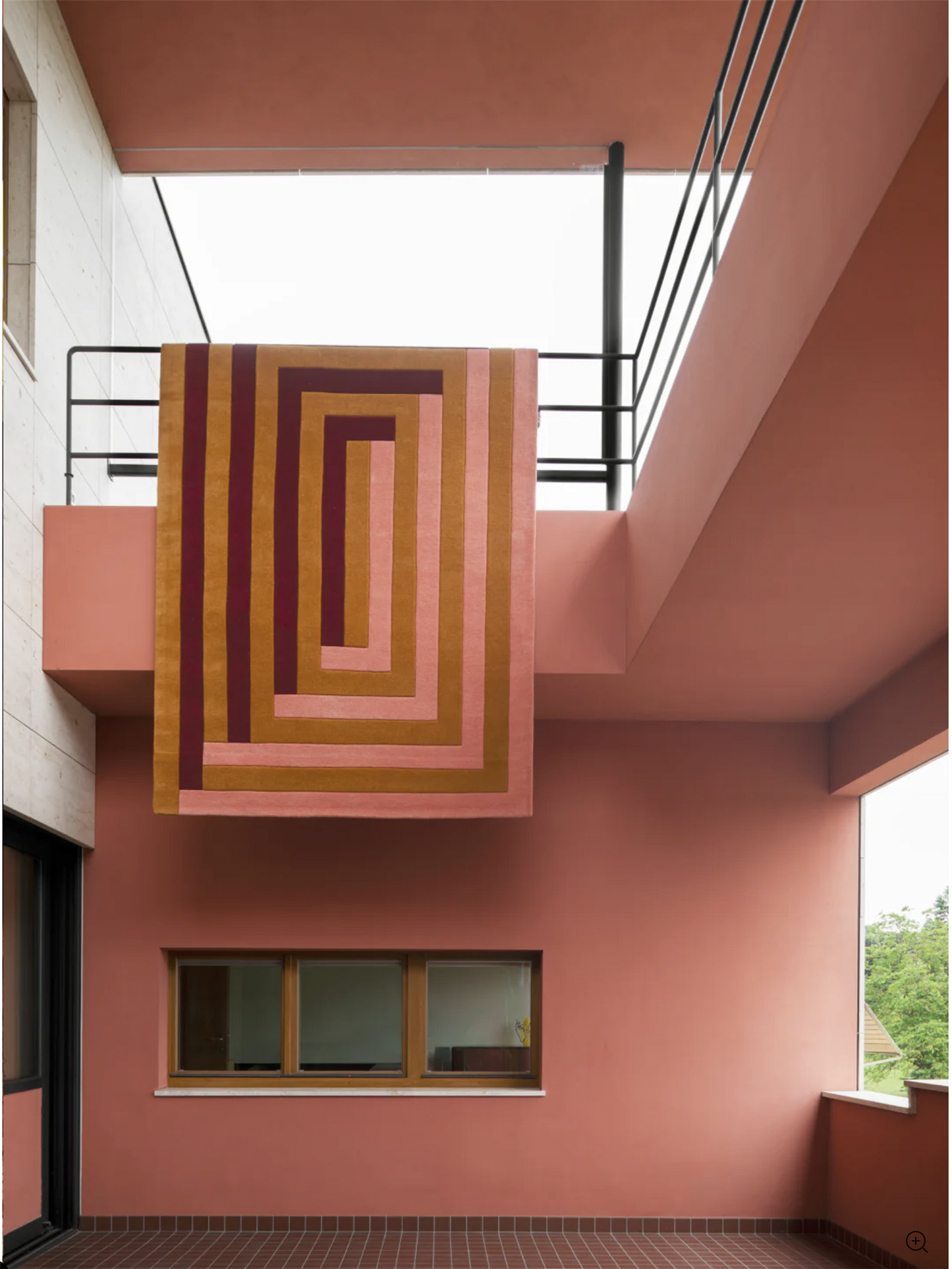 Teklan Labyrinth Ullteppe - Coral Pink 200-300 cm