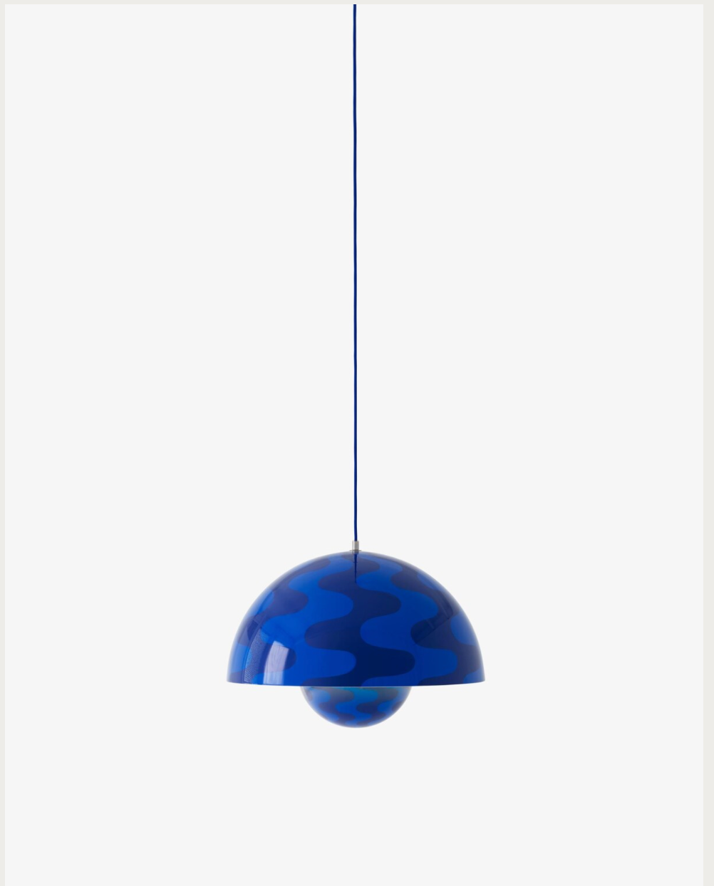 Flowerpot vp2 Cobalt Blue & Twilight Blue Pattern