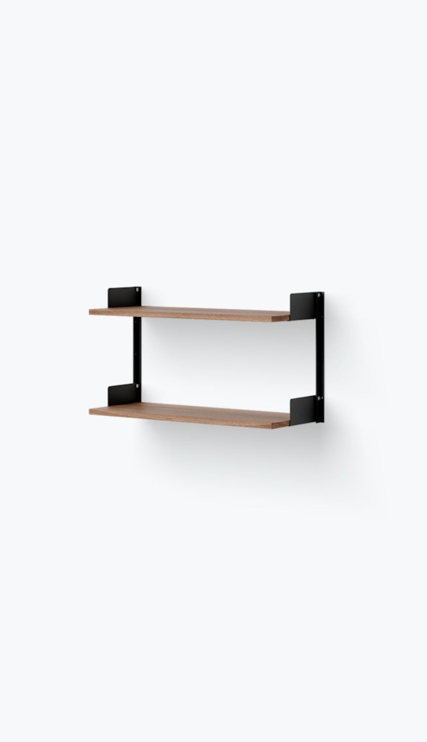 Wall Shelf, 450 black/walnut