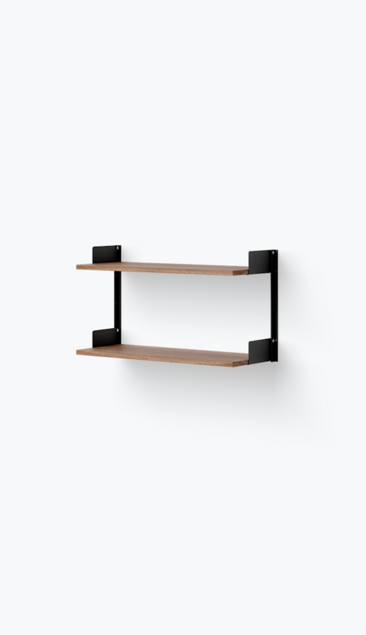 Wall Shelf, 450 black/walnut