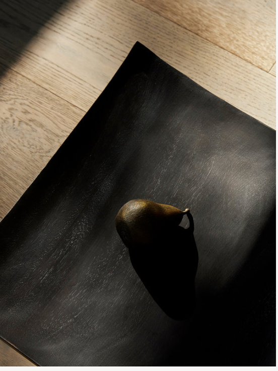 Releve Platter, wood Dark Brown