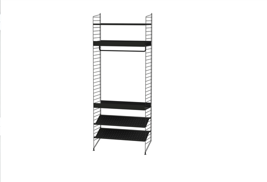 Bedroom D Black/Black 80 cm