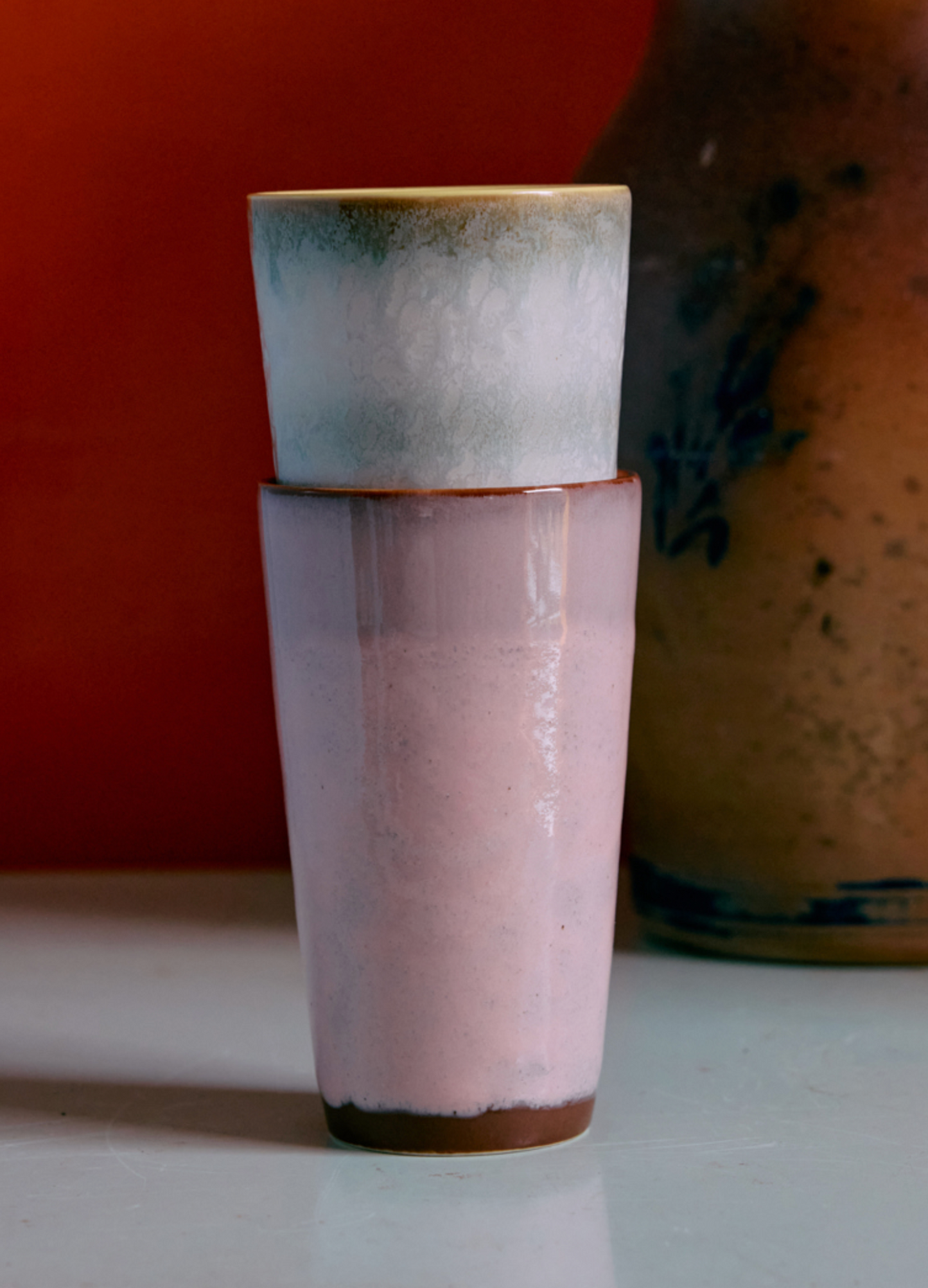 70s coffee mugs veil latte