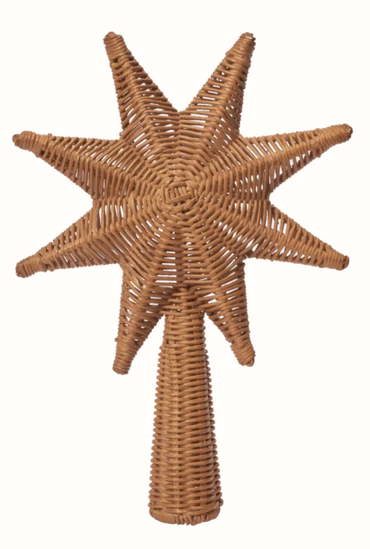 Rattan Christmas Tree Top Star
