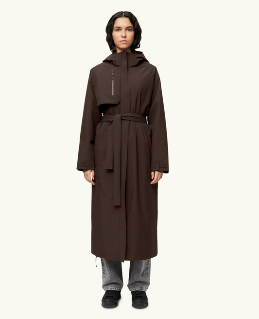 Åse insulated coat javabrun