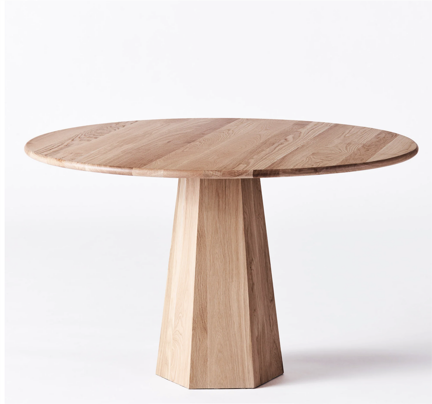HEXAGON DINING TABLE OAK ø 90 cm
