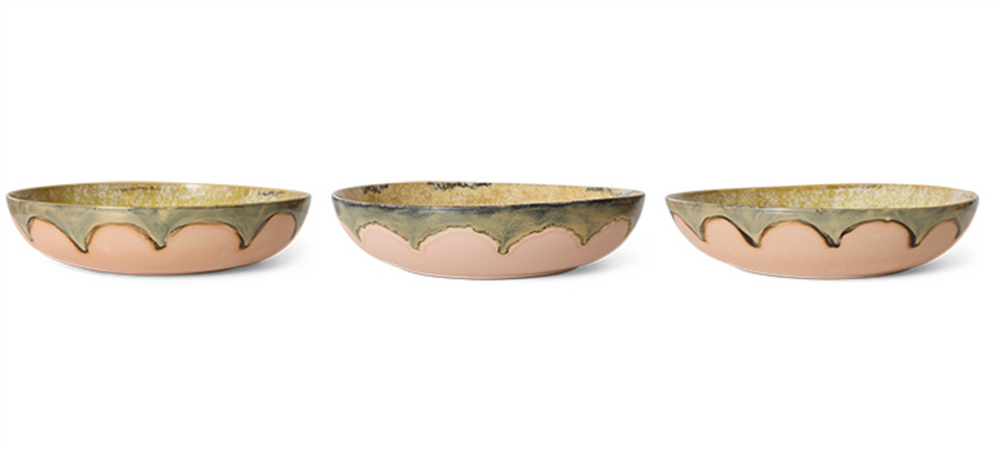 70s salad bowl sunflower