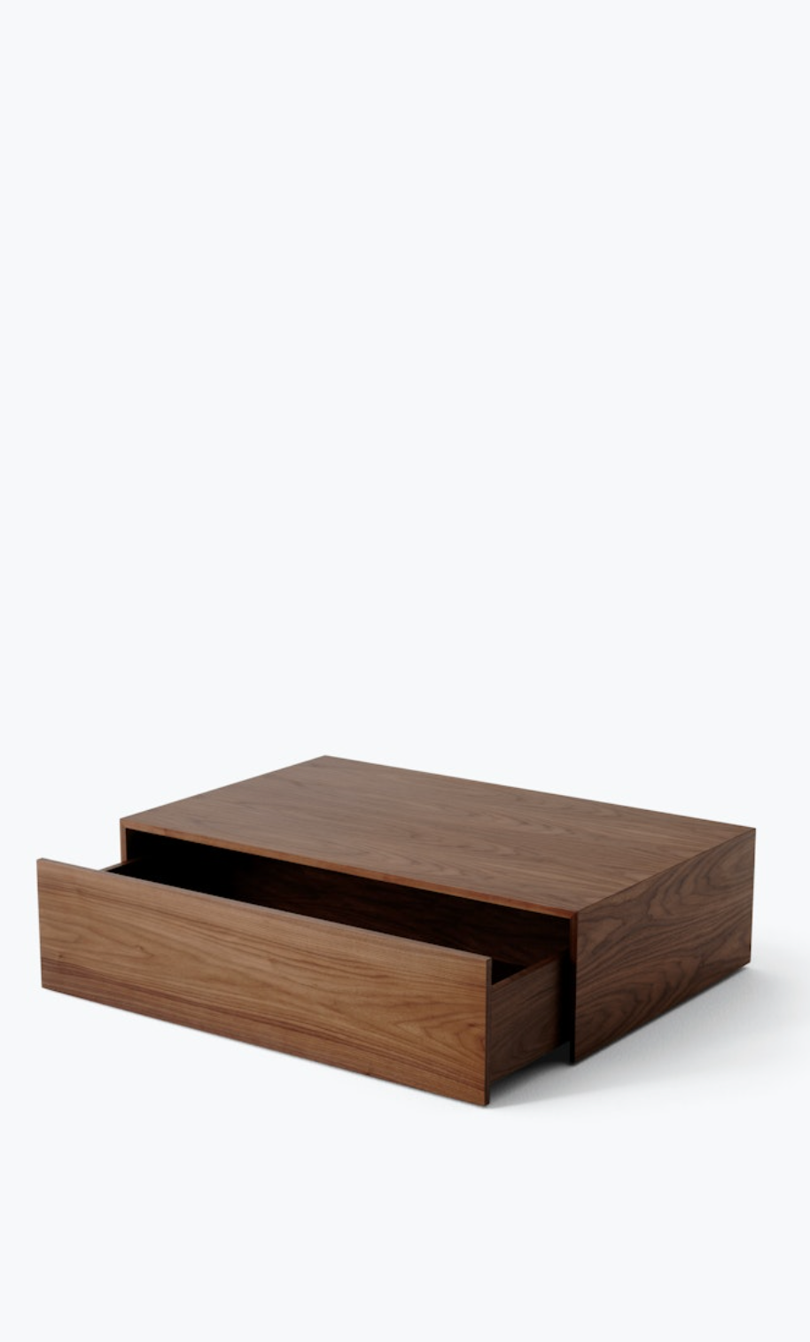 Mass Coffee Table High w. Drawer Walnut H270 x W: 1030 x D: 600 mm