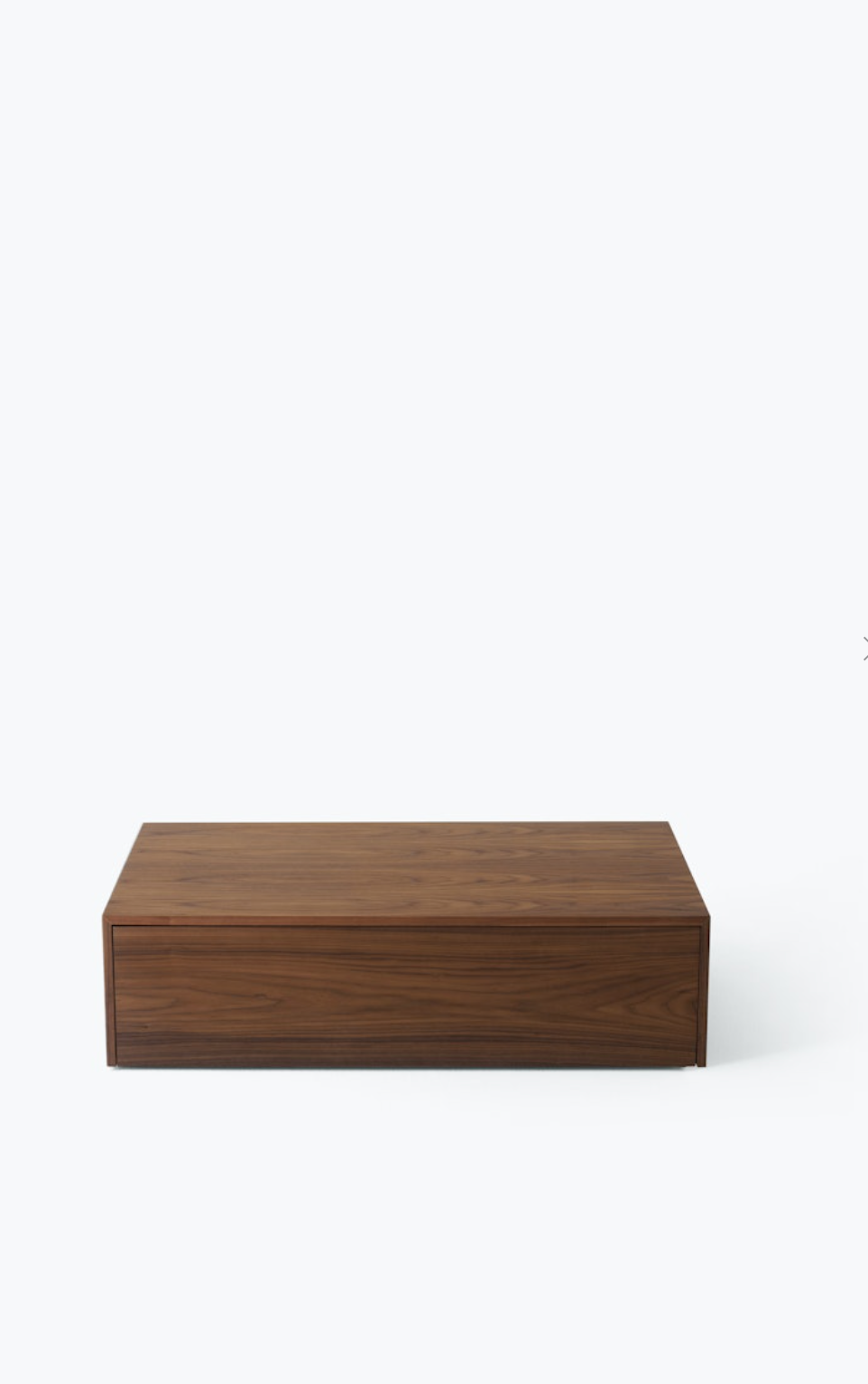 Mass Coffee Table High w. Drawer Walnut H270 x W: 1030 x D: 600 mm
