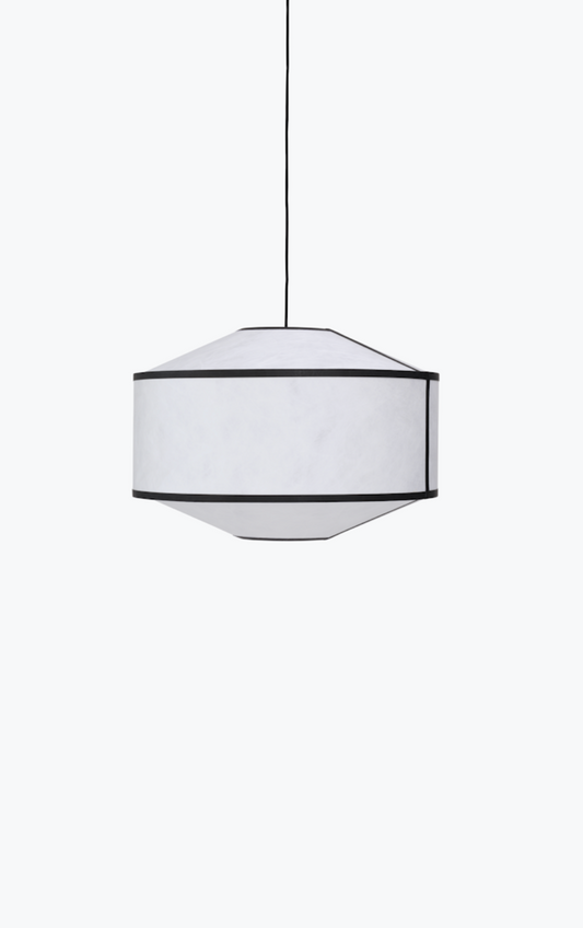 Kite Pendant Lamp Ø65 White and Black Tyvek