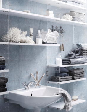 shelf white 3pk 78x20