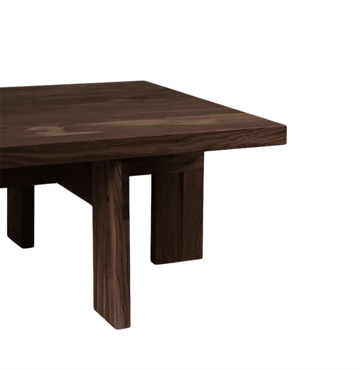 Farmhouse Coffee Table Dark Oak/Square table H 37 / W 70 / L 70 cm