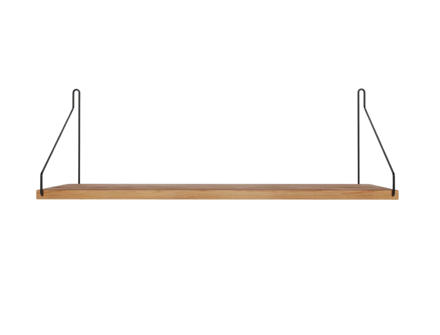 Single Shelf Natural oak/Black B 60 D 20 cm