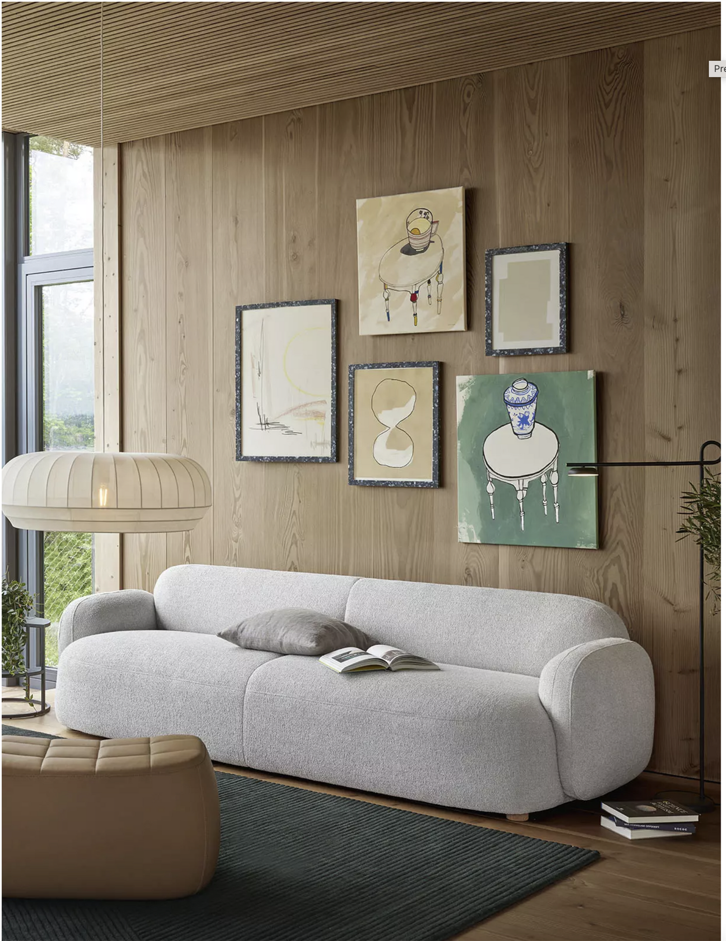 Gem sofa Brusvik 08 dark grey