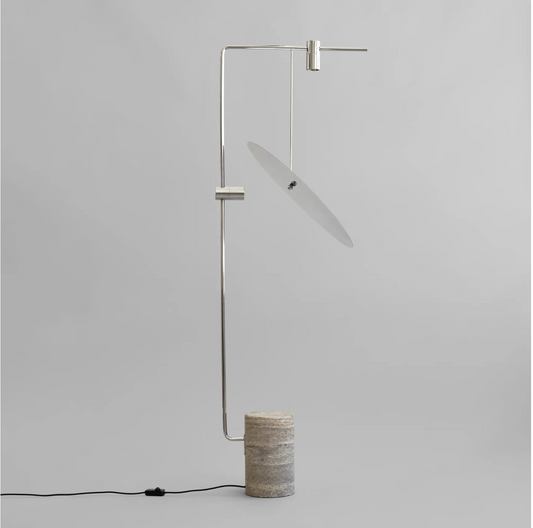 The Moon Floor Lamp - Chrome