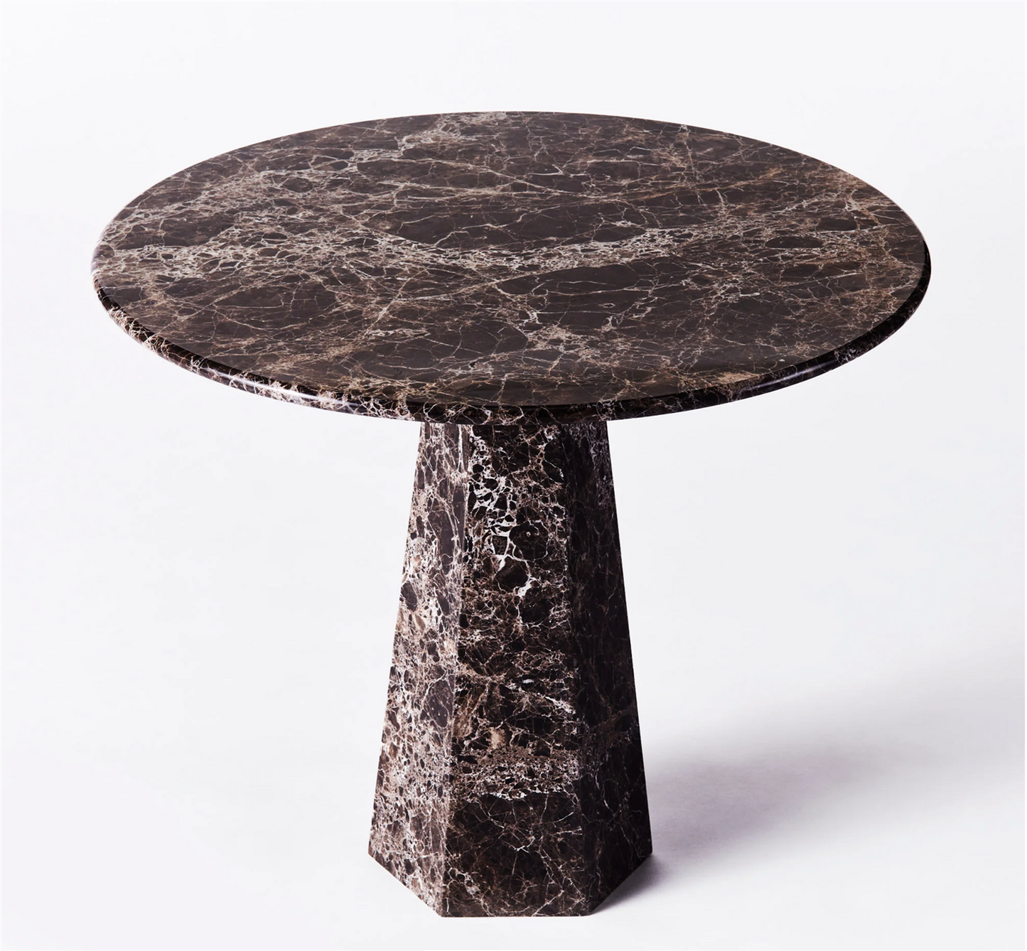 HEXAGON DINING TABLE DARK EMPERADOR Ø 120 cm