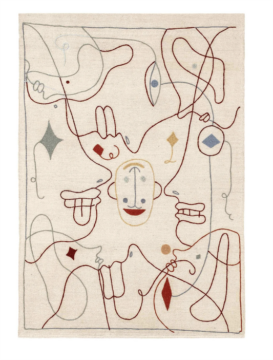 Silhouette kilim rug 170x240cm