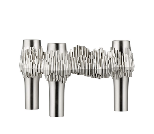 Stoff Nagel Quist brushed chrome lysestake