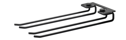 hanger rack 2 pk 30cm black