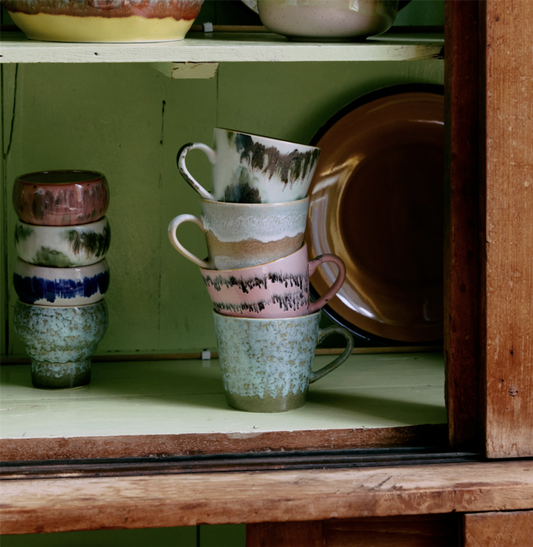 70s ceramics: cappuccino mug Tide