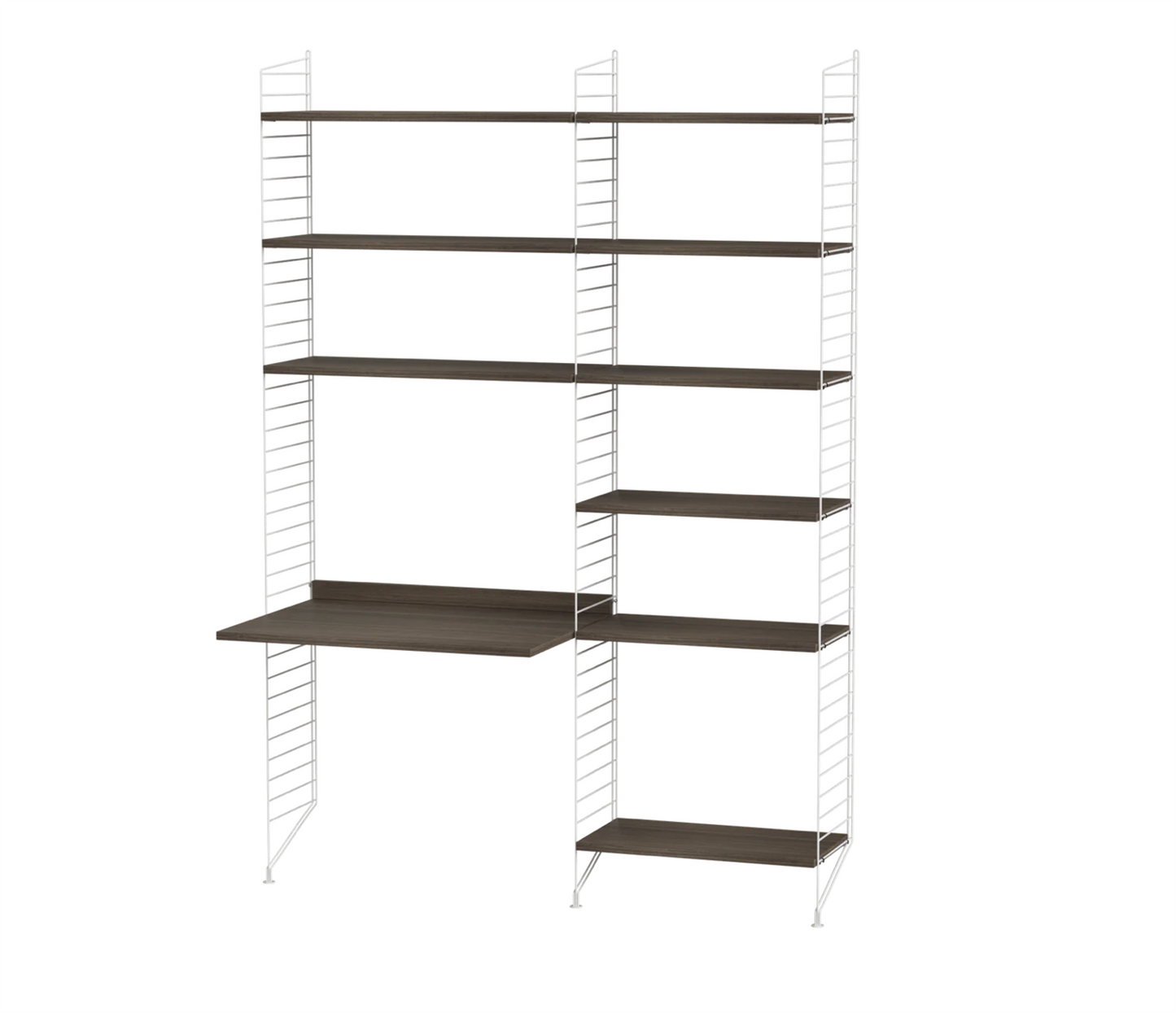 Workspace B White/Walnut 140 cm