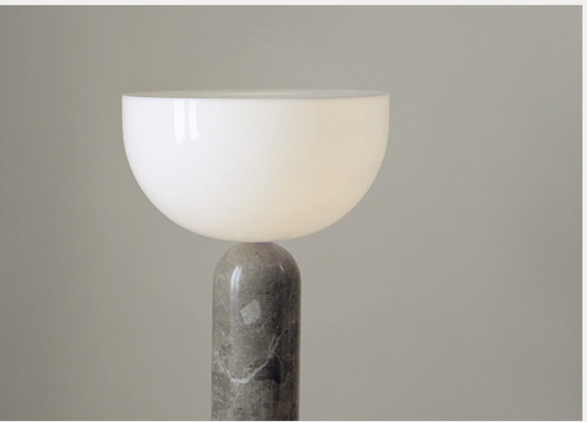 Kizu Table Lamp Large Gris du Marais Marble