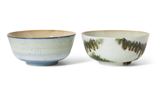 70s ramen bowl set of 2 Minimalist