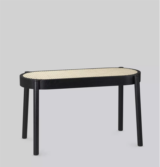 Pal bench black painted oak