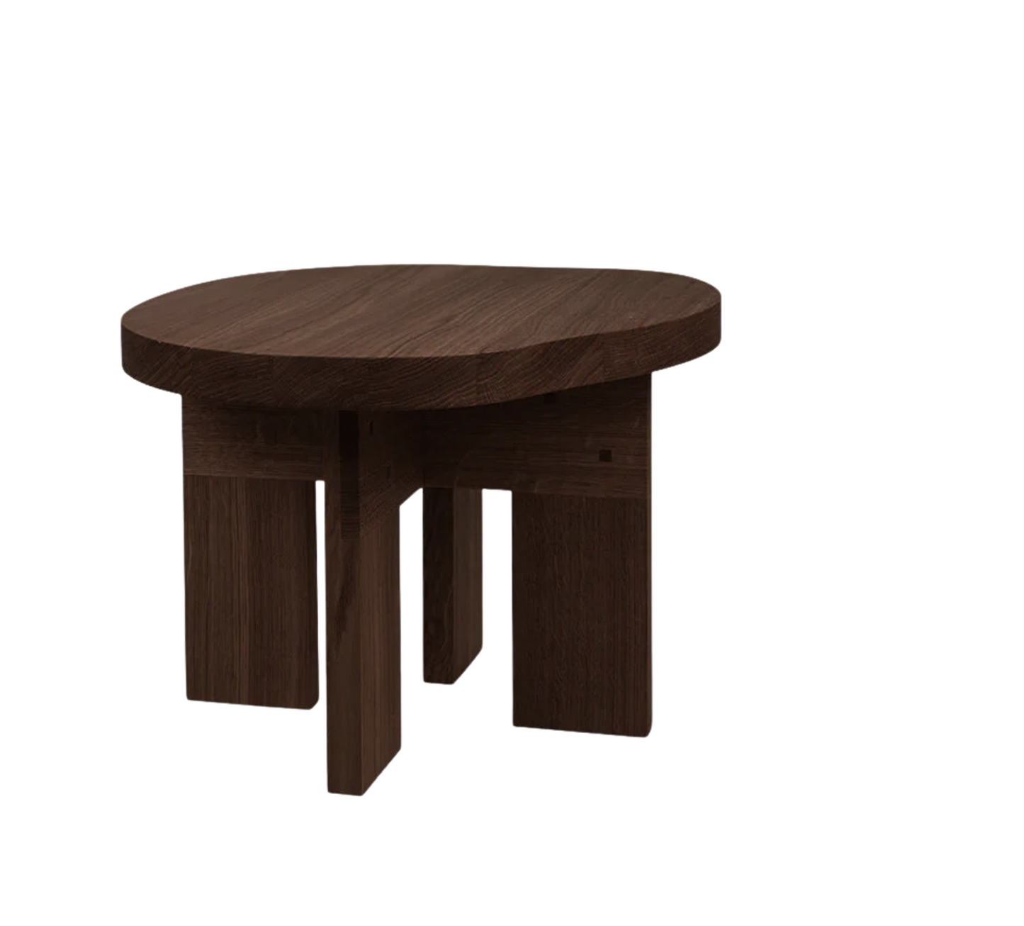 Farmhouse Side Table Dark Oak Pond H 37 / W 51 / L 58.8 cm