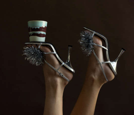 70s Christmas special frosted leaves duftlys i kopp