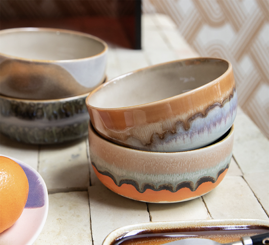 70s ceramics dessert bowl Burst
