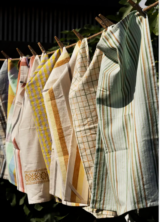 Striped kitchen towel