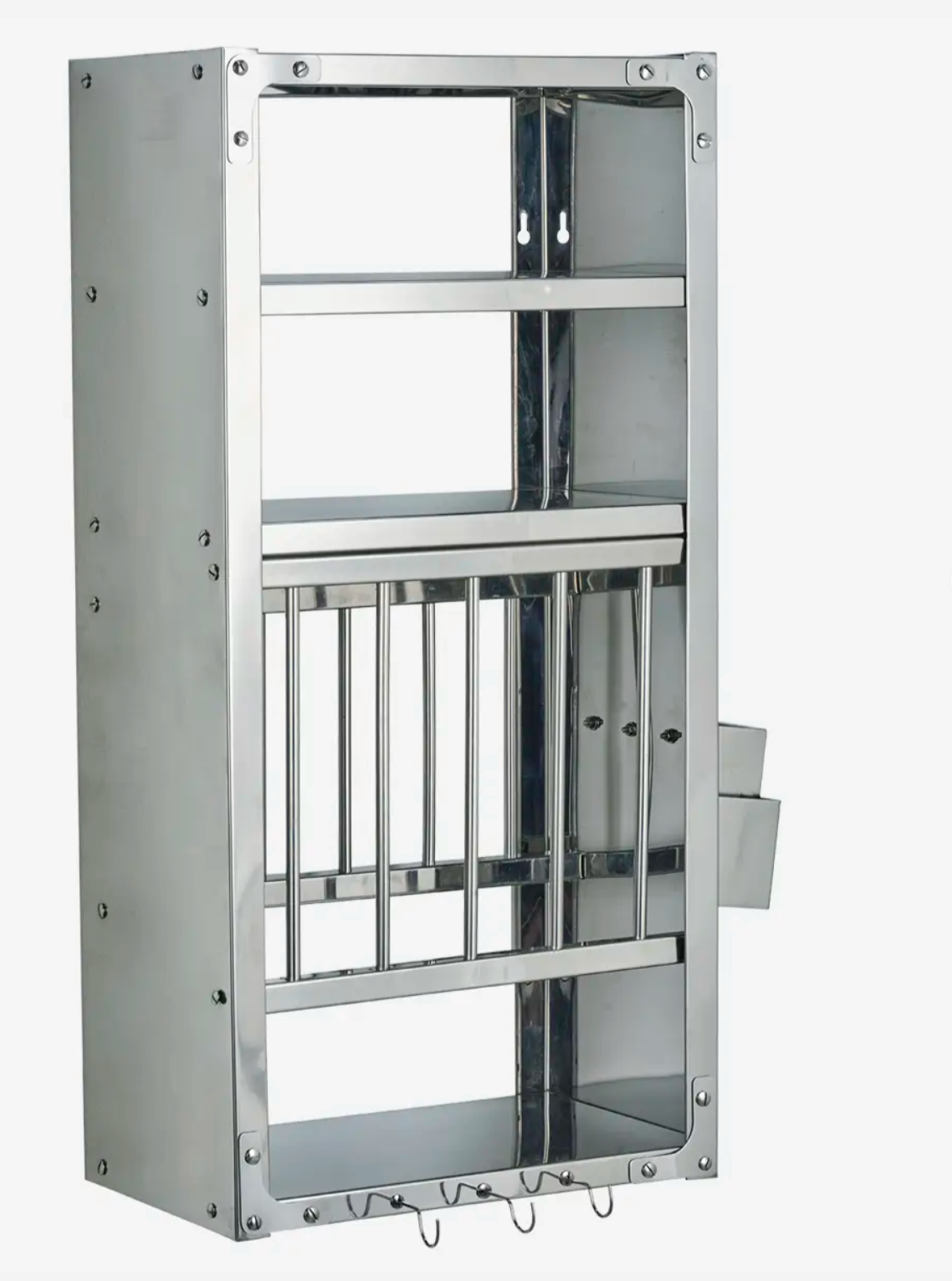 Stainless steel wall shelf