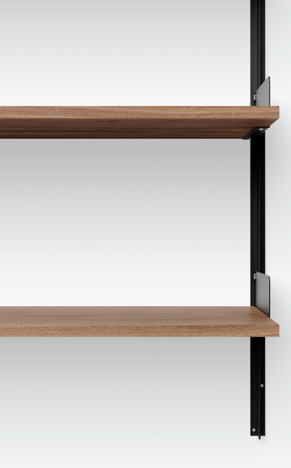 Wall Shelf, 1900 black/walnut