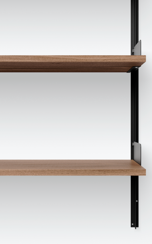 Wall Shelf, 1900 black/walnut