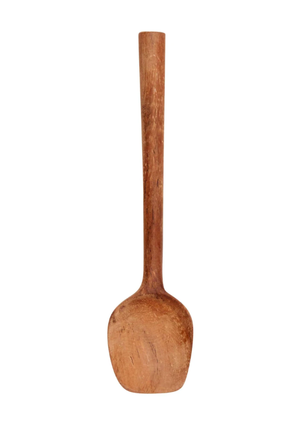 firkantet skje teak natur