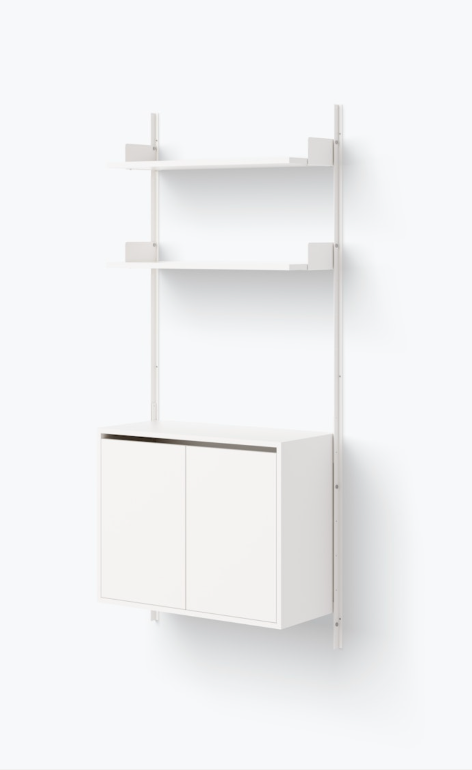 Wall Shelf 1900 Cabinet Tall w. Doors white/white