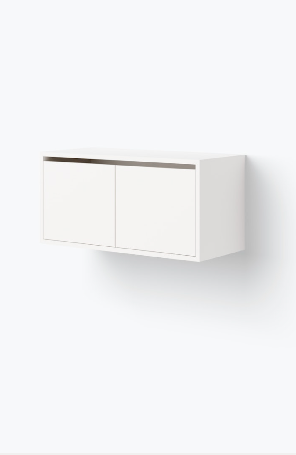 Cabinet Low w. Doors white