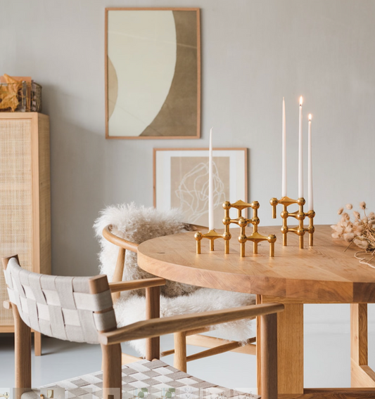 Nagel brass/gold lysestake