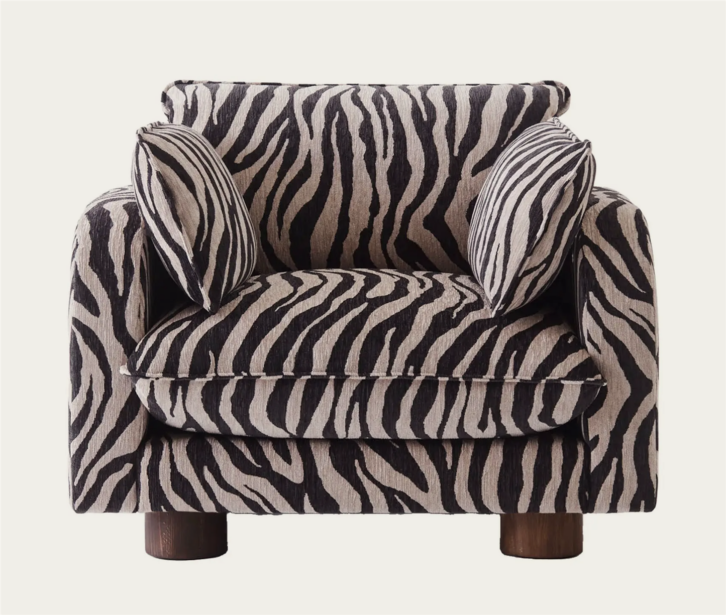 Miles armchair small zebra