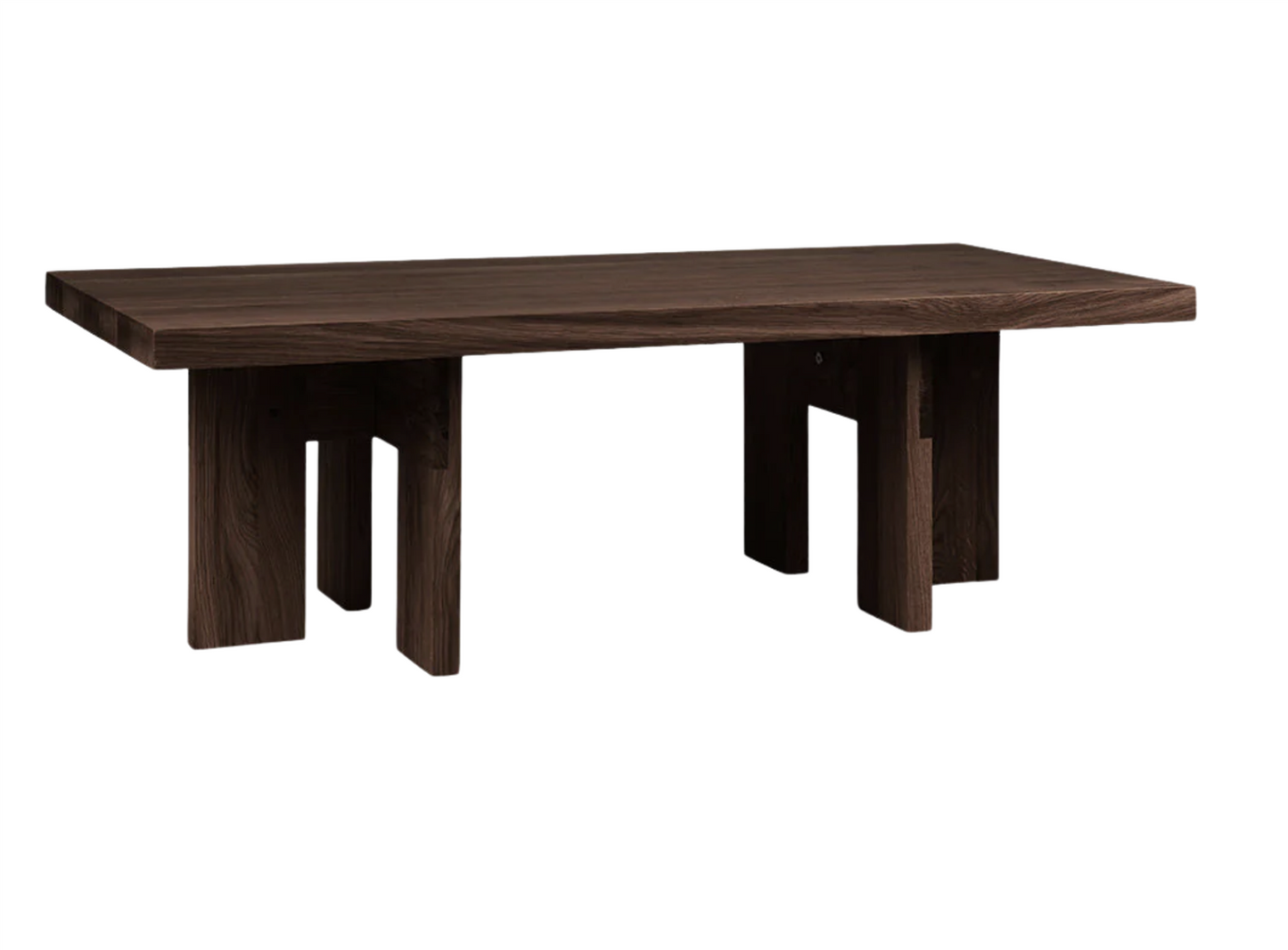 Farmhouse Coffee Table /Dark Oak /Rectangle H 37 / W 52 / L 115 cm