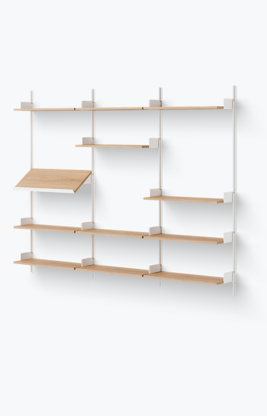 Display Shelf white/oak